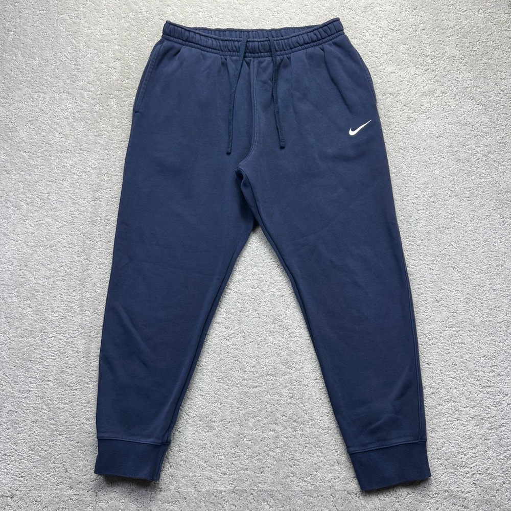 Nike Joggers Mens XL Navy Blue Club Fleece Activewear Sportswear Athleisure